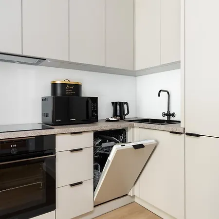 Cozy Black & White In Center With Free Garage By Renters * Poznań